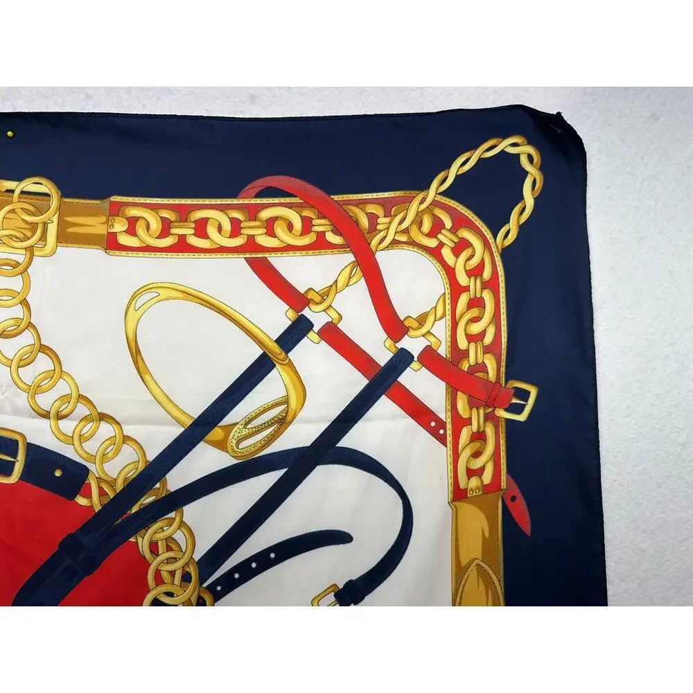 Large Square 100% Silk Scarf 34.5